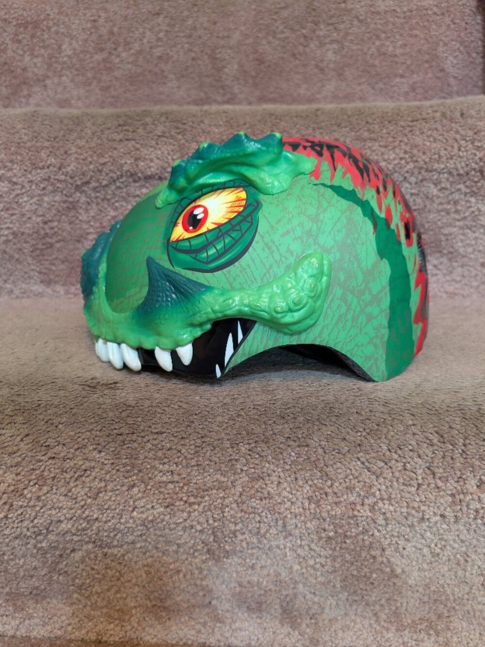 Raskullz helmet dinosaur size small (50-54cm) green red - Picture 3 of 11